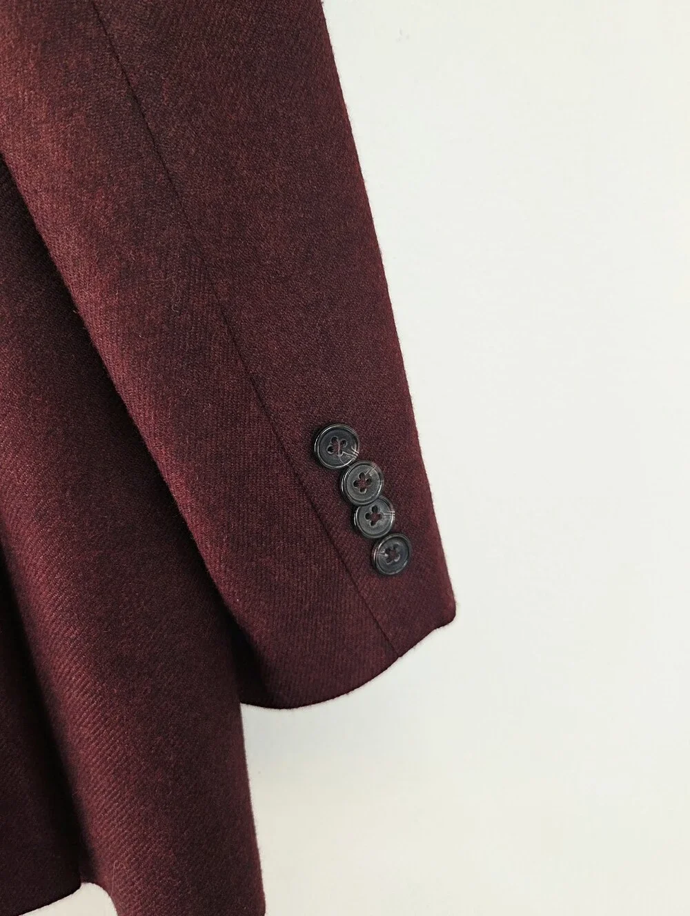 Lauren Ralph Lauren Dark Wine Burgundy Heavy Suit Blazer Sportcoat 48R 48